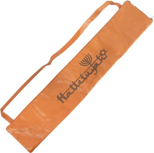 Vista 12 de HalleluYAH Bolso Shofar de terciopelo marrón con versículo de Salmos - Talla S Se adapta a Shofars de 14 a 28 pulgadas