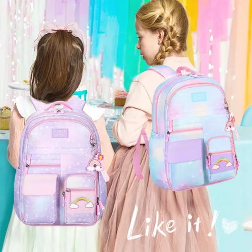Vista 6 de pisyae Mochila de unicornio para niñas, mochilas para niña, Mochila-01