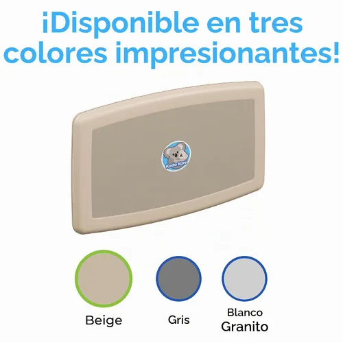 Vista 6 de Koala Kare Cambiador de bebé horizontal montado en superficie, modelo KB300-00 (beige)