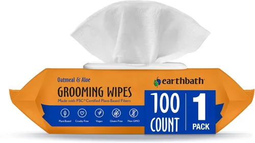 Vista 15 de Earthbath Toallitas para aseo de perros - Toallitas para perros para patas y trasero, Toallitas para mascotas para perros y gatos, ayuda para pieles