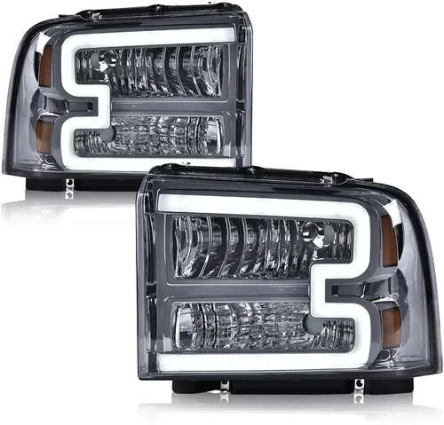 Vista 28 de GRAND ORANGE - Juego de faros delanteros, compatible con Ford F250 F350 F450 F550 1999-2004, para Ford Excursion 2000-2004, lado del conductor