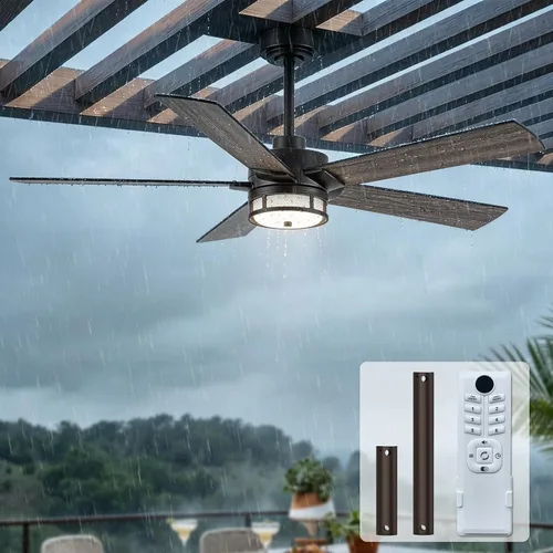 Vista 10 de NORFOLK Ventilador de techo impermeable para exteriores de 52 pulgadas