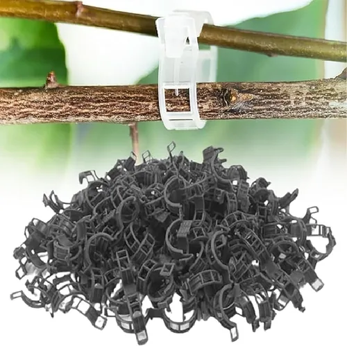 Vista 7 de Clip de plástico seguro para plantas, clips de soporte para plantas 2026, clip de fijación para trepar de jardín, clips de soporte mejorados, clips