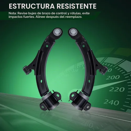 Vista 3 de AUQDD 2 piezas de brazo de control inferior delantero y conjunto de rótula compatibles con 2010-2013 Fo-rd Mustang, 2014 Mustang (para base y GT)