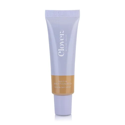 Vista 19 de Clover Skin Is In Serum Foundation Suero facial hidratante, base ligera, libre de crueldad animal y vegano, con escualano y cera de semillas de 10