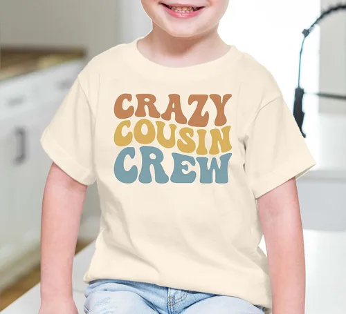 Vista 4 de Camisetas y mamelucos de primos para bebés y jóvenes, trajes familiares divertidos