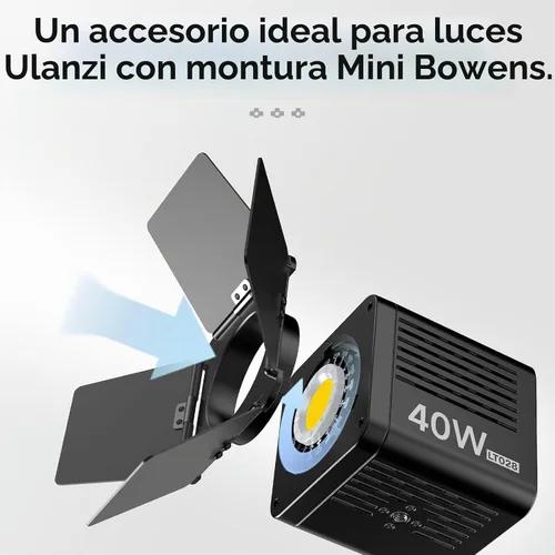 Vista 3 de Bafle de luz de cuatro hojas para Ulanzi LT028 40W COB Light