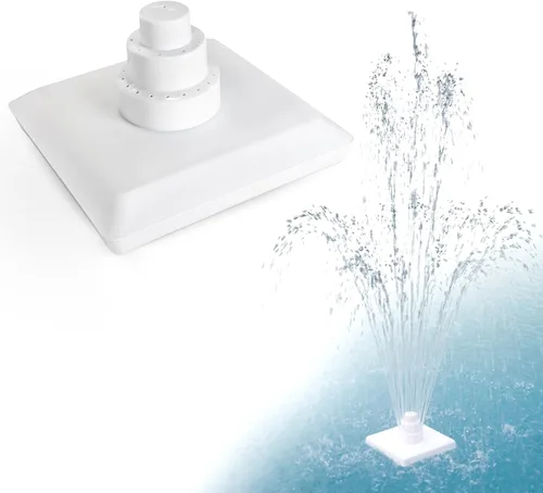 Vista 4 de Aqua Select - Fuente de roca de tres niveles Hasta 16 pies Fuente griega decorativa de tres niveles para piscinas sobre el suelo o enterradas