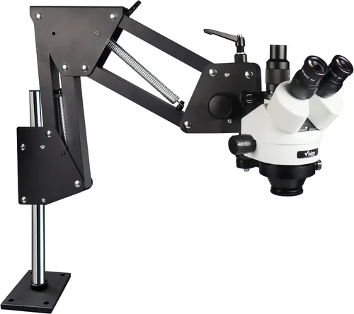 Vista 8 de Microscopio multidireccional con zoom binocular VS-11E Ocular de campo ancho 10x Rango de zoom de 0.7X—4.5X, rango de aumento 7X—45x Soporte