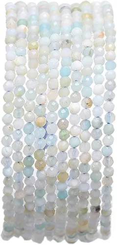 Vista 57 de BEADIA Cuentas de piedra natural africana de turquesa faceted rondelle 3x4mm semipreciosas sueltas para hacer joyas 38cm