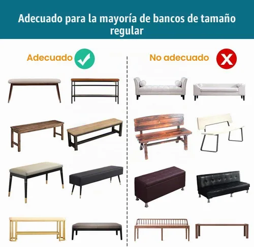 Vista 5 de Tookie Funda de cuero sintético suave y elástica para banco de comedor, impermeable, elástica, extraíble, para cocina, comedor, protector de asiento