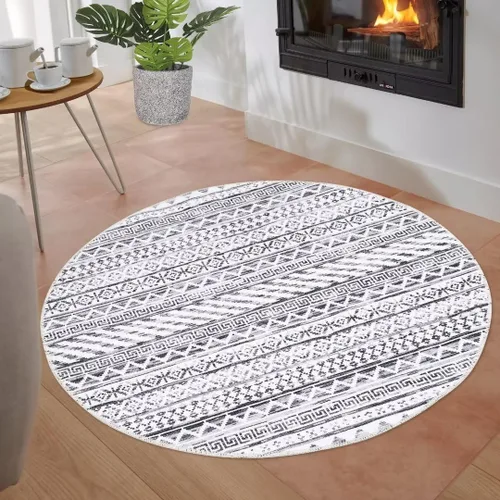 Vista 12 de GlowSol Alfombra de pasillo de 2 x 6 pies, moderna geométrica, suave, lavable, antideslizante, para interiores, cocina, sala de estar, dormitorio