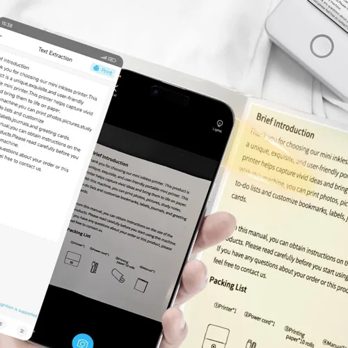 Vista 6 de 10 rollos de papel adhesivo para impresora térmica, 2.244 x 0.984 in, autoadhesivo, para mini impresora adhesiva, cámara instantánea