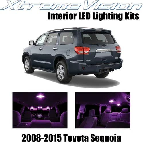 Vista 9 de XtremeVision LED interior para Toyota Sequoia 2008-2015 (13 piezas) kit de LED interior azul + herramienta de instalación