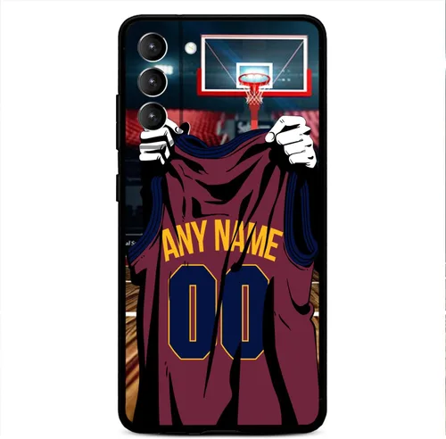 Vista 20 de Nombre y número personalizados – Atlanta Basketball Jersey – Funda de silicona líquida para Samsung Galaxy S26 S25 S24 S23 S22 S21 Plus S20 + Ultre