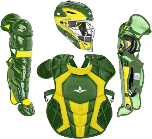 Vista 12 de All-Star Eje S7 de 9 a 16 años – Kit de equipo de captura de béisbol (incluye casco, protector de pecho, protectores de piernas), cumple con NOCSAE