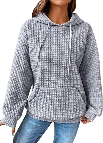 Vista 159 de SHAOBGE Sudaderas con capucha de gran tamaño para mujer, sudaderas con capucha para entrenamiento, suéteres casuales y cómodos trajes de moda
