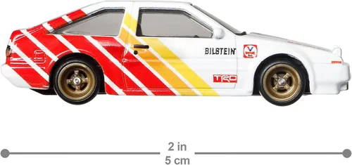 Vista 3 de Hot Wheels Vehículos de leyendas del circuito cultural del automóvil para niños de 3 años en adelante, colección premium de vehículos a escala 1:64