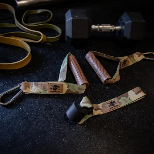 Vista 9 de Asas de banda de resistencia – Manijas de máquina de cable y anclaje de puerta para bandas de ejercicio, accesorio súper resistente para bandas