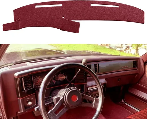 Vista 8 de Funda para salpicadero de ajuste personalizado para Chevy Chevrolet Monte Carlo, El Camino, Malibu/GMC Caballero, protector de alfombrilla para Beige