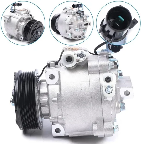 Vista 3 de Compresor de aire con conjunto de embrague, para 2008-2011 MITSUBISHI LANCER 2.0L, para 2007-2009 MITSUBISHI OUTLANDER 3.0L, 7813A321, 7813A350