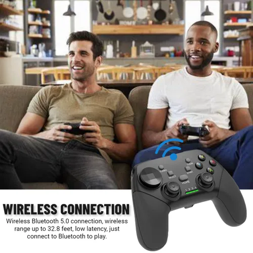 Vista 7 de arVin Game Controller for iPhone/iOS/Android/PC/Steam Deck with Phone Holder, Turbo, Wireless Gamepad Joystick for iPhone