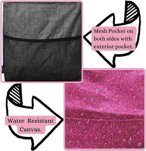 Vista 472 de NGIL Bolsa de comestibles reutilizable extra grande plegable de gran tamaño para comestibles, almacenamiento, picnic, playa, Estampado