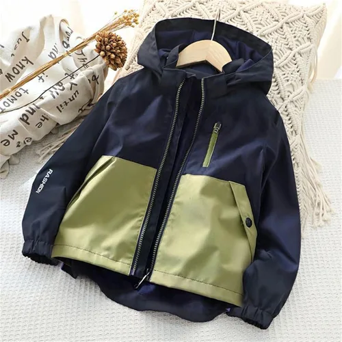 Vista 4 de TBUIALL Toddler Boy Clothes Long Sleeve Windproof Zipper Up Outerwear Boys Girls Light Puffer Fashion Hooded