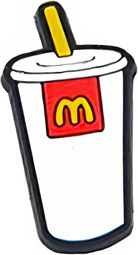 Vista 5 de 4 dijes para zapatos Mc Dõnàld Croc para zapatos de Mc Dõnàld. Colgantes de decoración de zapatos. Se adapta a la decoración de sandalias de zuecos