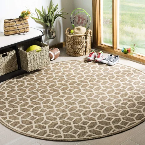 Vista 15 de SAFAVIEH Linden Collection - Alfombra lavable para exteriores, alfombra de pasillo de 2.2 x 8 pies, gris claro y carbón, no desprende pelusa y fácil