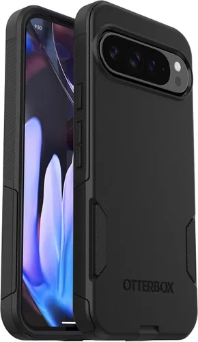Vista 2 de OtterBox Funda para Google Pixel 9 Pro XL Commuter Series, color negro, ultra suave, compatible con carga inalámbrica, bordes elevados para proteger