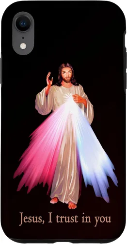 Vista 24 de Funda para iPhone 13 Pro Max Jesús con la que confío en ti Divina Misericordia Misericordiosa Jesús
