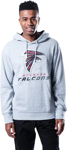Vista 15 de Ultra Game Sudadera con capucha súper suave oficial de la NFL para hombre Gris jaspeado 2024