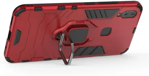 Vista 3 de Compatible con VIVO X21i, soporte de anillo de metal, resistente a prueba de golpes, carcasa de parachoques dura