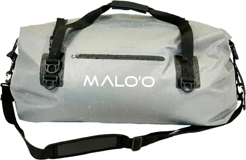 Vista 17 de Malo’o Bolsa de lona impermeable seca, Bolsa de equipo resistente de cubierta enrollable impermeable con correas para el hombro y bucles Molle