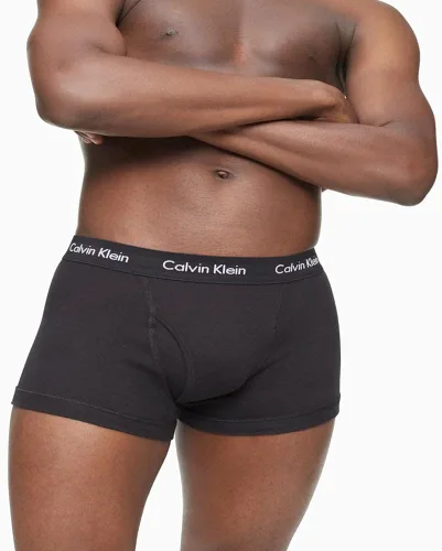 Vista 4 de Calvin Klein Calzoncillos de algodón clásicos para hombre paquete de 5