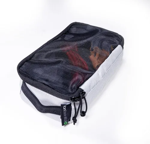 Vista 9 de VanEssential Cubo de embalaje con parte superior de malla transparente XS - Gris carbón
