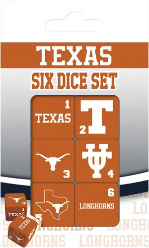 Vista 13 de MasterPieces Game Day - NCAA Alabama Crimson Tide - Juego de 6 dados con logotipo del equipo, tamaño estándar D6