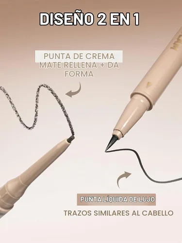 Vista 5 de SHEGLAM Lápices de cejas de doble cara Crema Impermeable Larga Duración Ojo Cejas Pluma Maquillaje - 02 Rubio