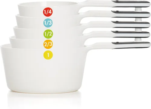 Vista 4 de OXO Set de tazas medidoras 6 piezas en negro, 8.89 x 12.7 x 24.77 cm