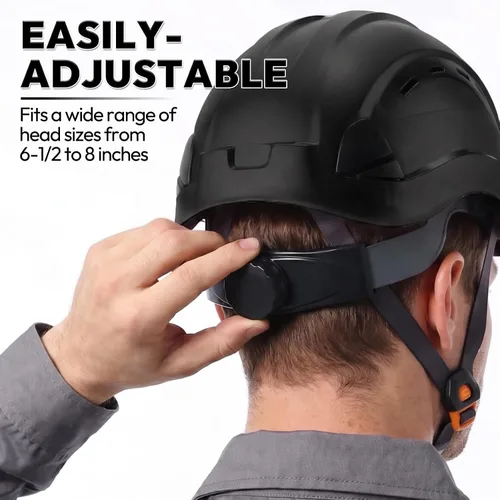 Vista 5 de Hard Hat, OSHA Approved Safety Helmet, Cascos De Construccion, Vented Hardhat, 6 Point Suspension Adjustable Ratchet,Construction Forestry Aborist