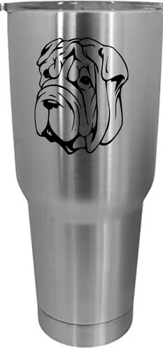 Vista 6 de Cairn Terrier - Vaso grabado con temática de perro, 30 onzas