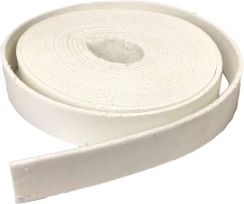 Vista 9 de Lynn Manufacturing Tira de fibra cerámica alternativa en manta, 2200°F clasificado, 1" x 1/2" x 300", Junta de alta temperatura para caldera, estufa