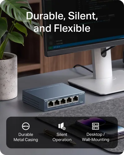 Vista 5 de TP-Link TL-SG105, conmutador Ethernet no administrado Gigabit de 5 puertos