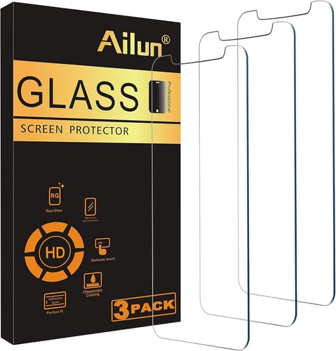 Vista 25 de Ailun - Protector de pantalla Apple iPhone 11 Pro/iPhone Xs/iPhone X, pantalla de 5.8 pulgadas, vidrio templado 2.5D, para la mayoría de las fundas