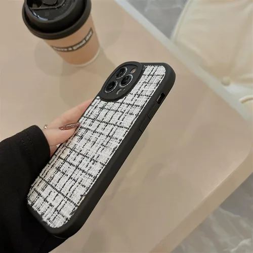Vista 6 de Funda de silicona con diseño de rayas de punto retro para iPhone 14, 13, 12, 11 Pro Max X XR XS Max 7 8 Plus SE 2020, carcasa trasera suave