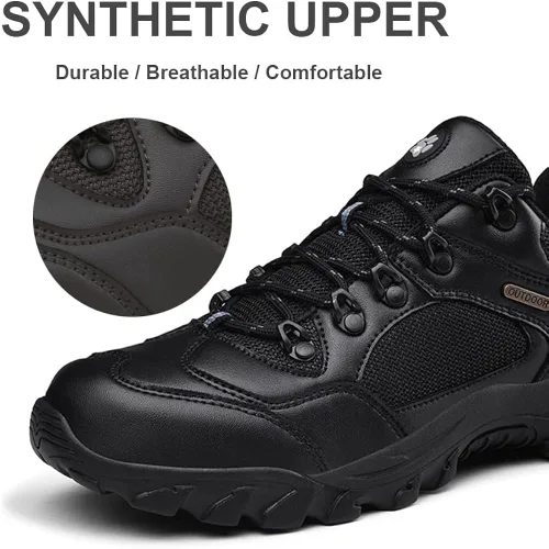 Vista 2 de Succttssful Zapatos de senderismo para hombre, impermeables, ligeros, para exteriores, de caña baja, para senderismo, entrenamiento, montañismo