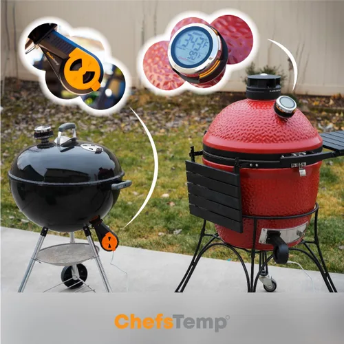 Vista 5 de ProTemp S1 Termómetro inteligente patentado para parrillas con Hub, Wi-Fi y Bluetooth para Weber, Big Green Egg, parrillas para ahumar, offset