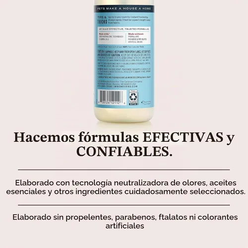 Vista 5 de MRS. MEYER'S CLEAN DAY Neutralizador de olores para mascotas, aroma a hoja de coco, 12 onzas