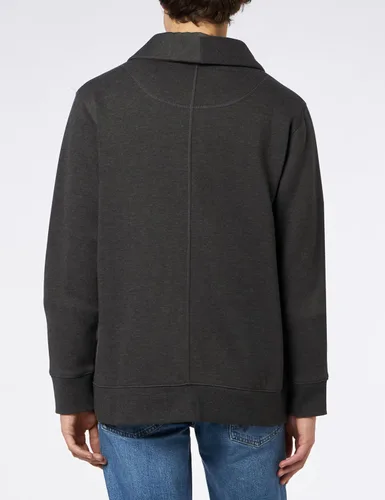 Vista 3 de Tienda Essentials Cárdigan de forro polar de manga larga para hombre